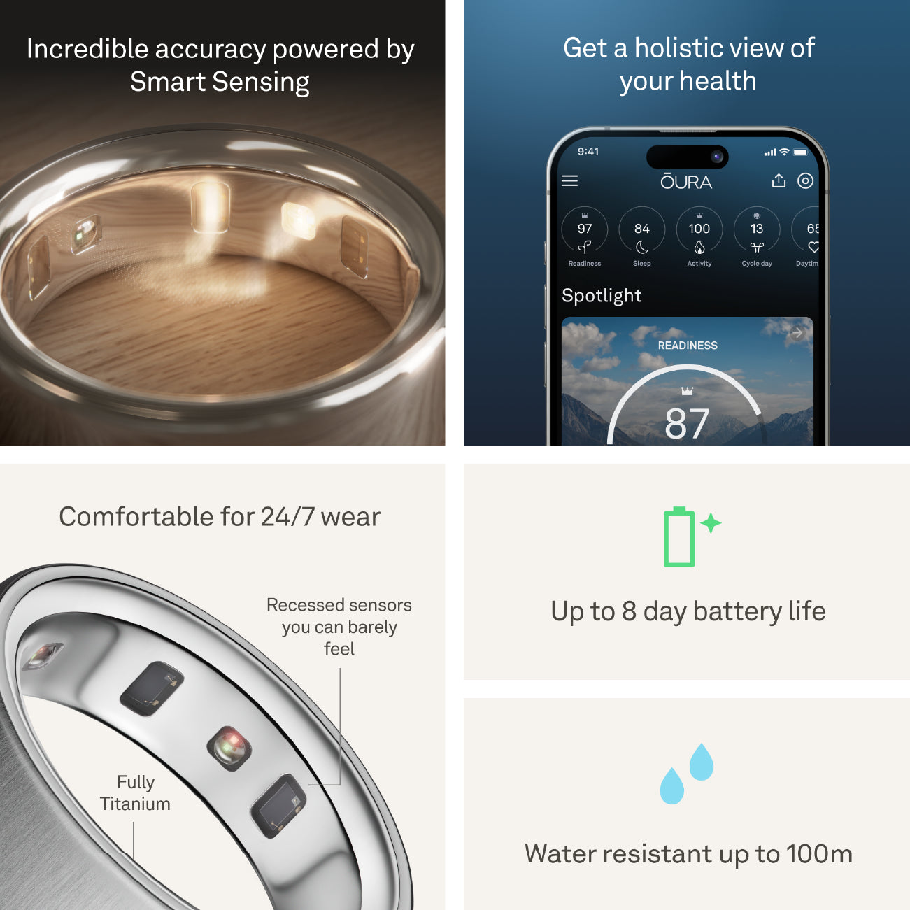 Oura Ring 4 Brushed Silver