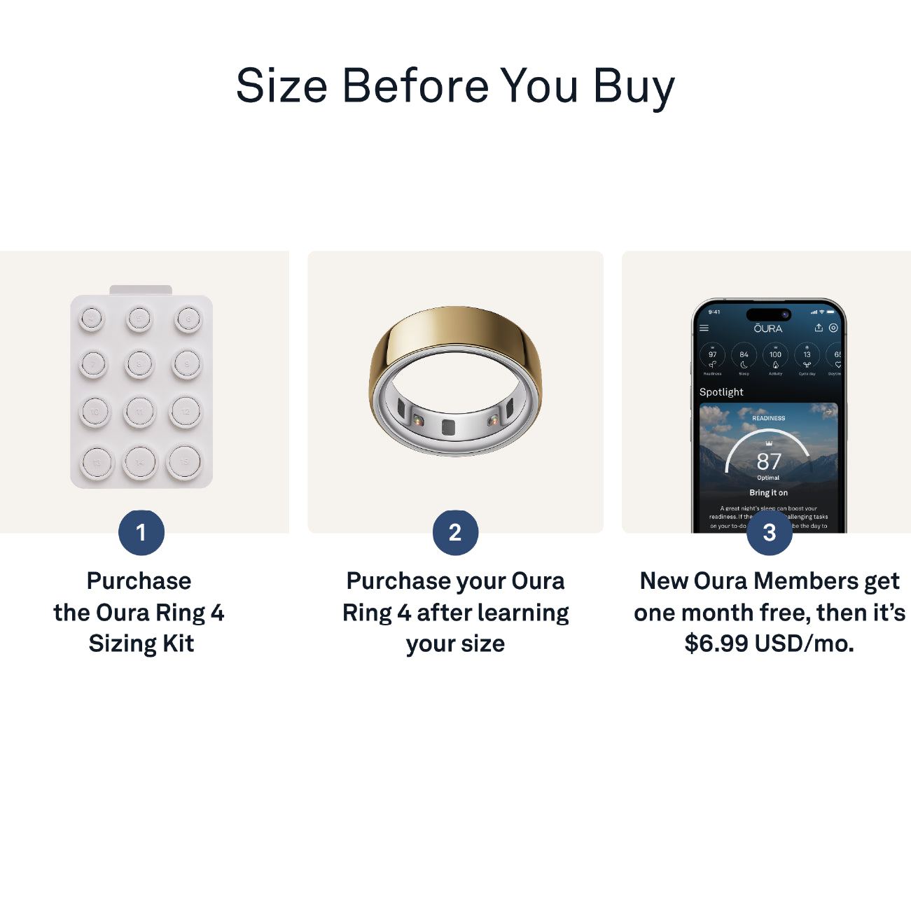 Oura Ring 4 Sizing Kit