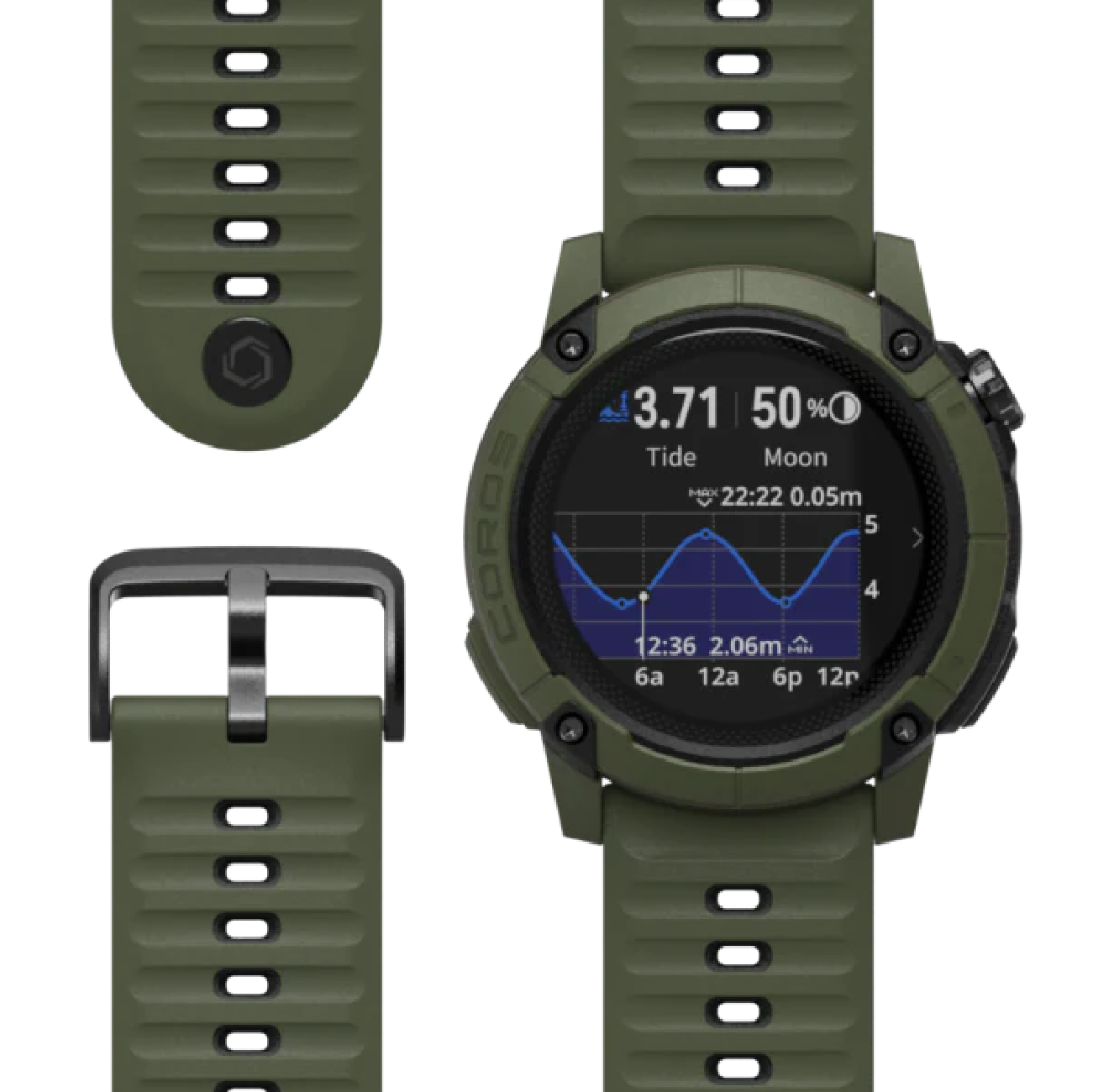 COROS NOMAD GPS Adventure Watch- Dark Green