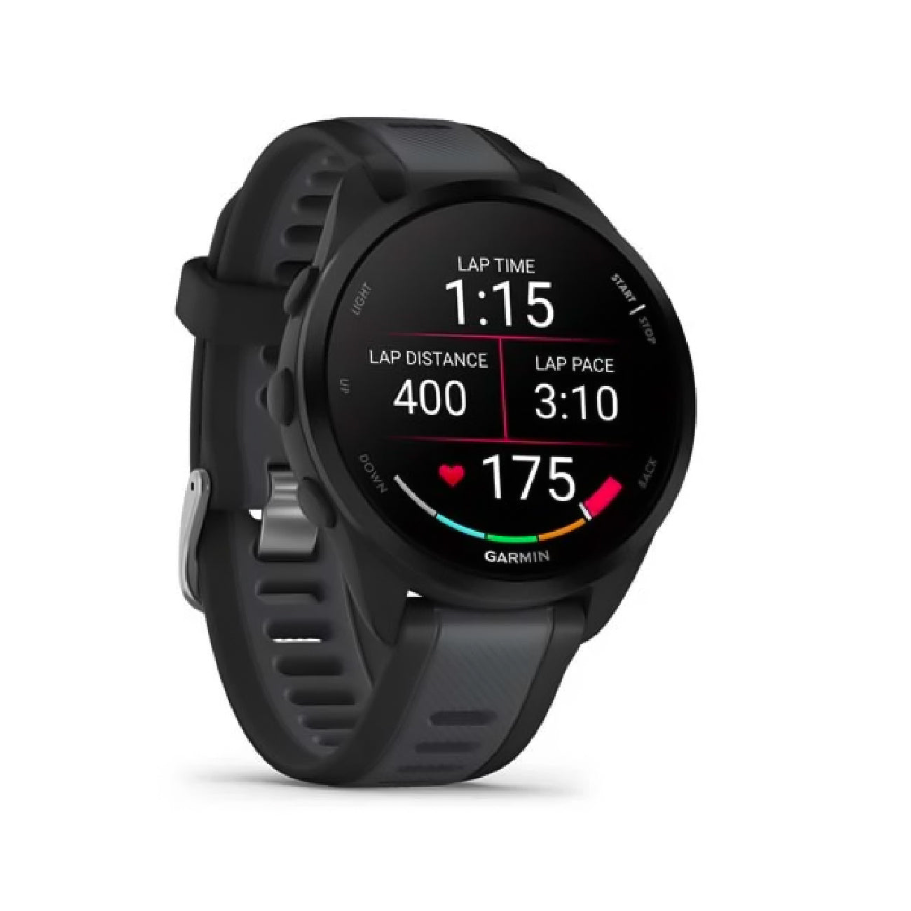 Garmin Forerunner 165 GPS Smart Watch (Black/Slate, Non-Rabbit)