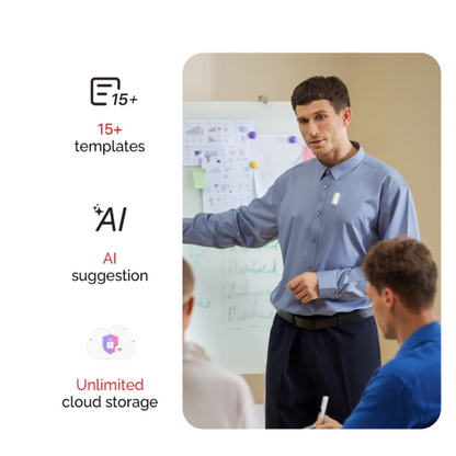 Plaud NotePin- Sunset Purple