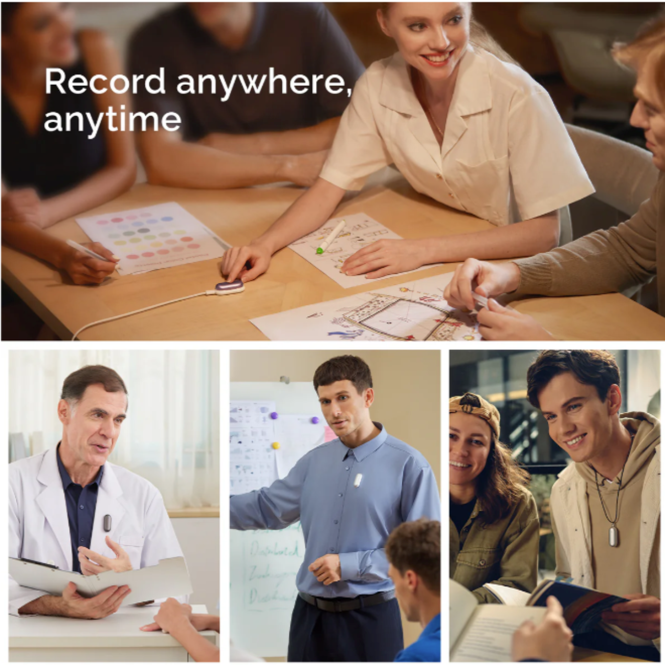 Plaud NotePin- Sunset Purple