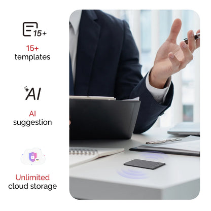PLAUD.AI Plaud Note AI Voice Recorder Silver