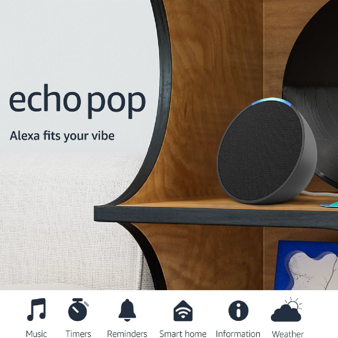 Amazon Echo Pop Smart Speaker