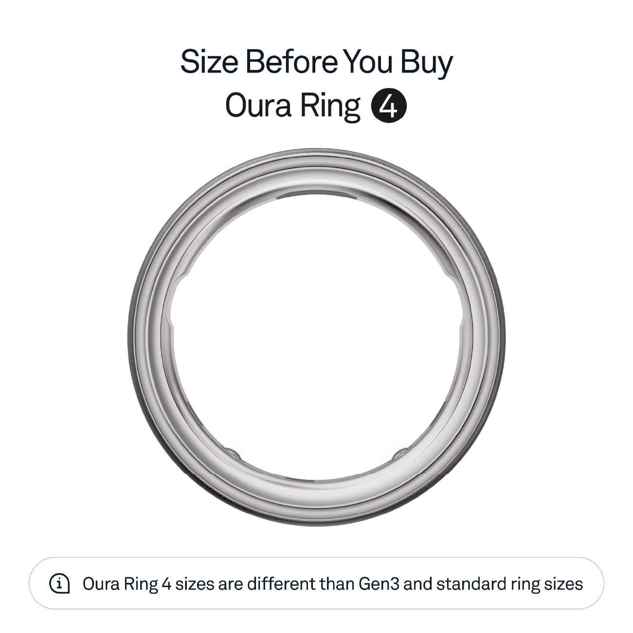 Oura Ring 4 Brushed Silver