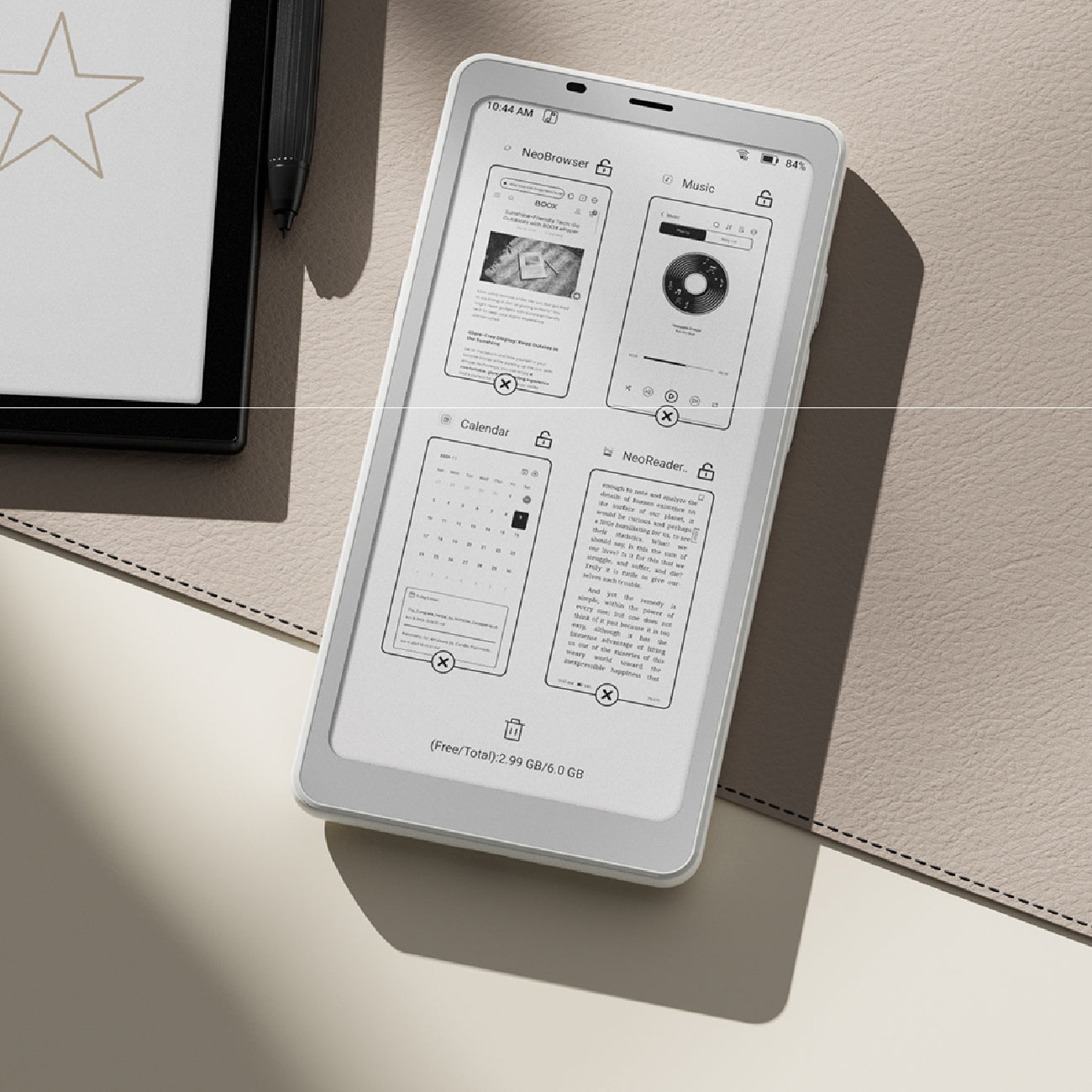 コ*ウ様 ONYX BOOX Palma 2 Pro ホワイト Boox Palma 2 Pro 6,13 E Ink Color 5g + Android 15 Branco