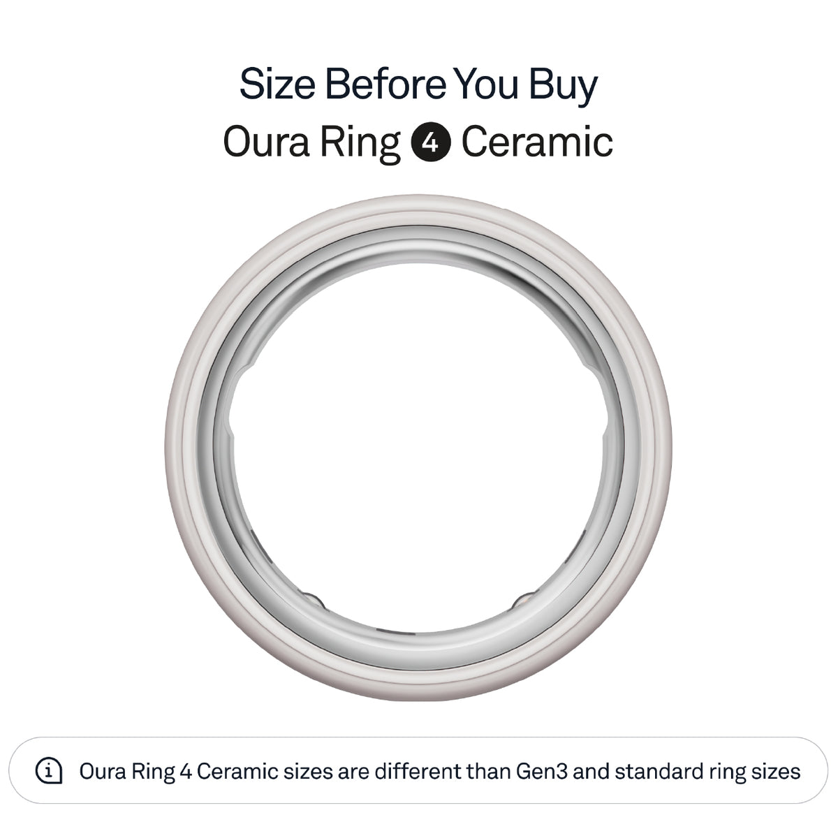 Oura Ring 4 Ceramic Cloud
