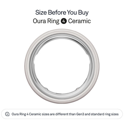 Oura Ring 4 Ceramic Cloud
