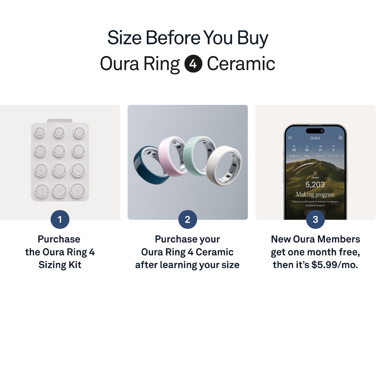 Oura Ring 4 Ceramic Cloud