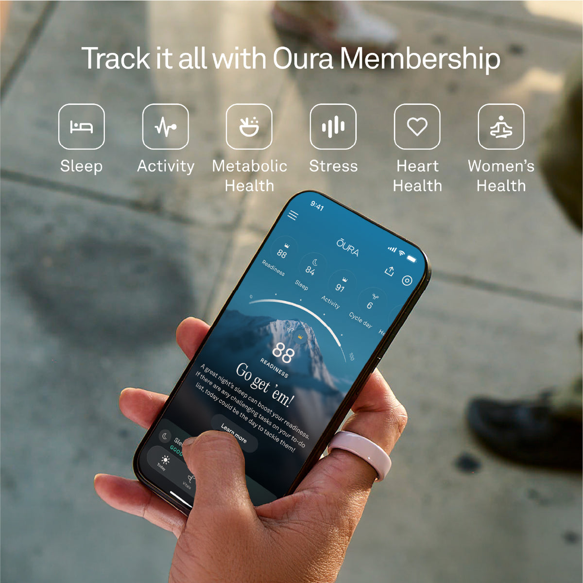 Oura Ring 4 Ceramic Cloud