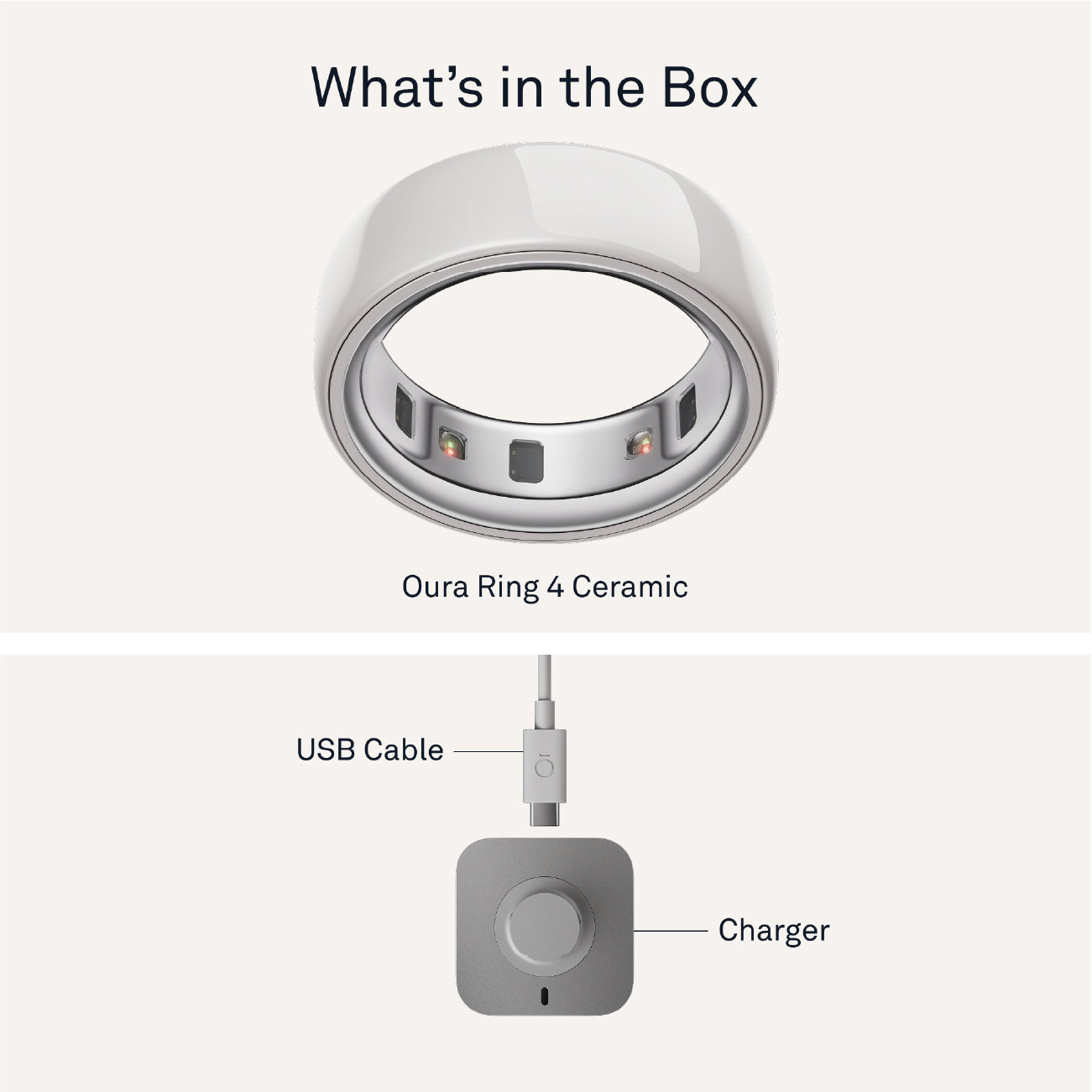 Oura Ring 4 Ceramic Cloud