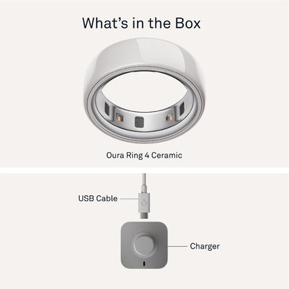 Oura Ring 4 Ceramic Cloud