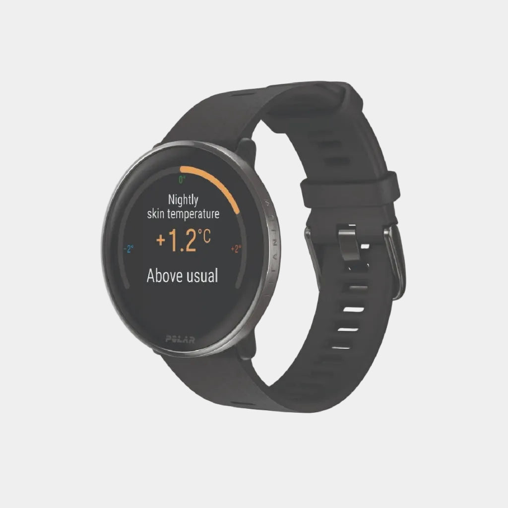 Polar Ignite 3- Titanium Black Silicone