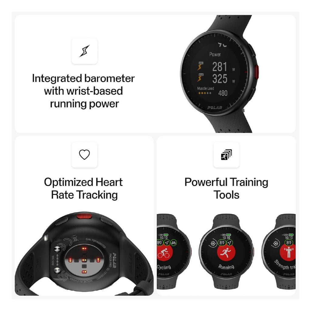 Polar Pacer Pro- Carbon Gray